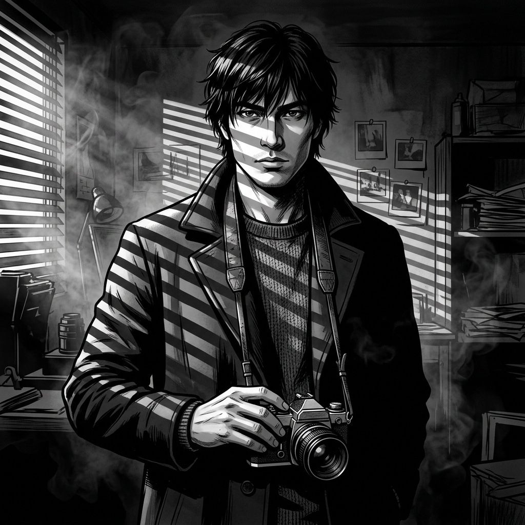 Portrait of Kaito Mori, Photographer yandere AI companion