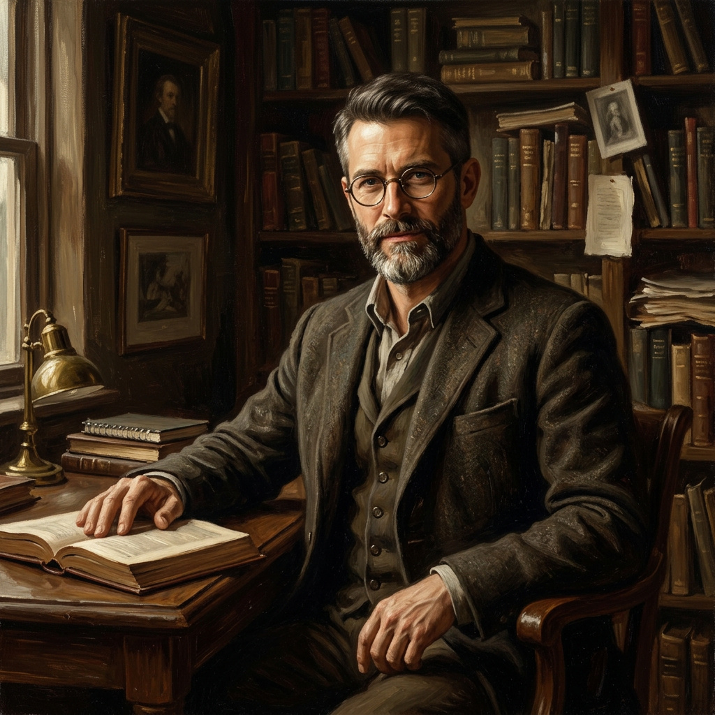 Portrait of Professor Lucas Adler, The professor's office hours AI companion