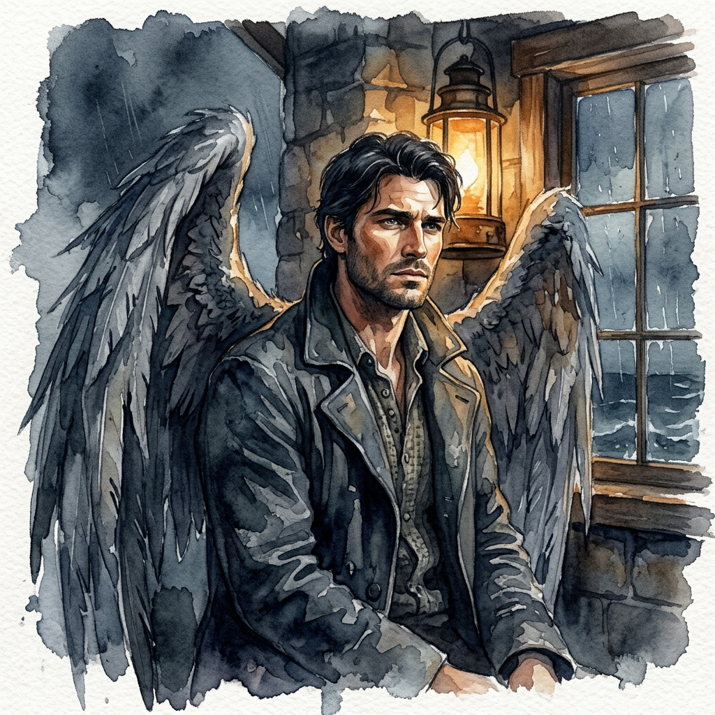 Portrait of Raziel, Fallen angel AI companion