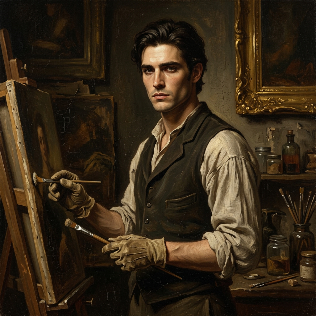 Portrait of Basil Hawke, The portrait's secret AI companion