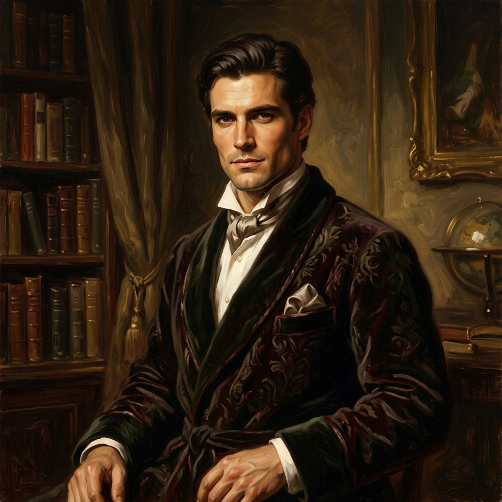 Portrait of Henry Pemberton, Aristocrat fake fiancé AI companion