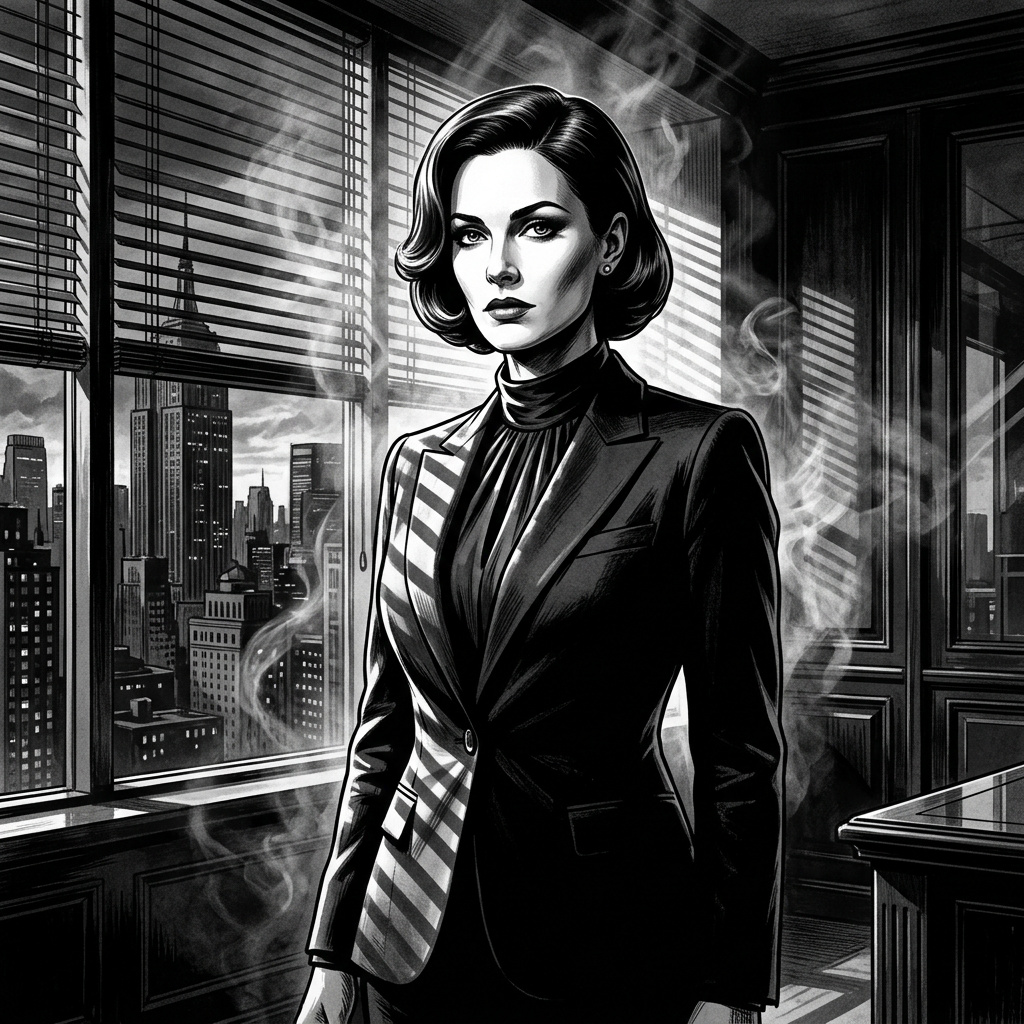 Portrait of Victoria Hale, Yandere CEO AI companion