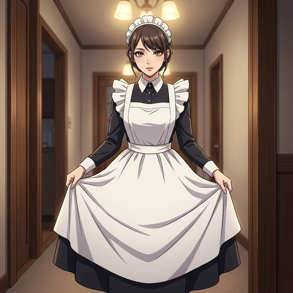 Portrait of Sakura, Yandere maid AI companion