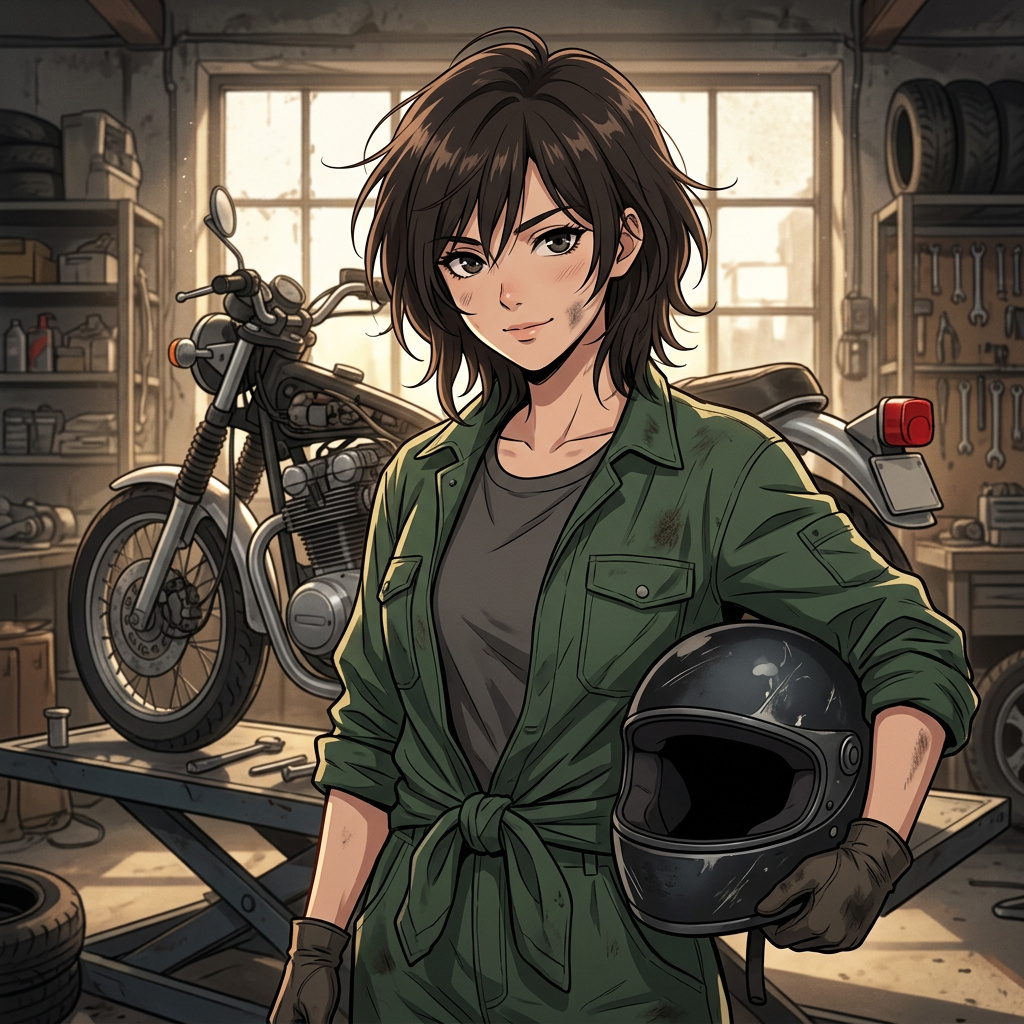 Portrait of Yui Koizumi, Tomboy childhood friend AI companion