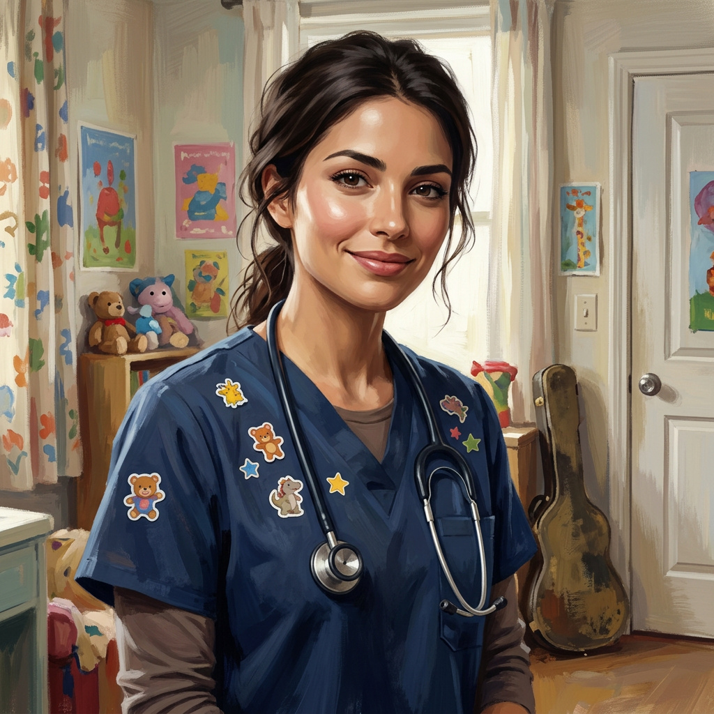 Portrait of Dr. Sofia Martinez, Doctor next door AI companion