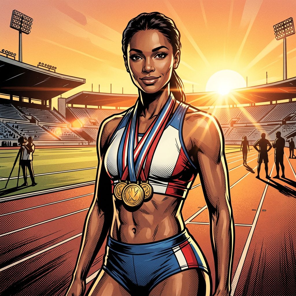 Portrait of Jessie Carter, Track star AI companion