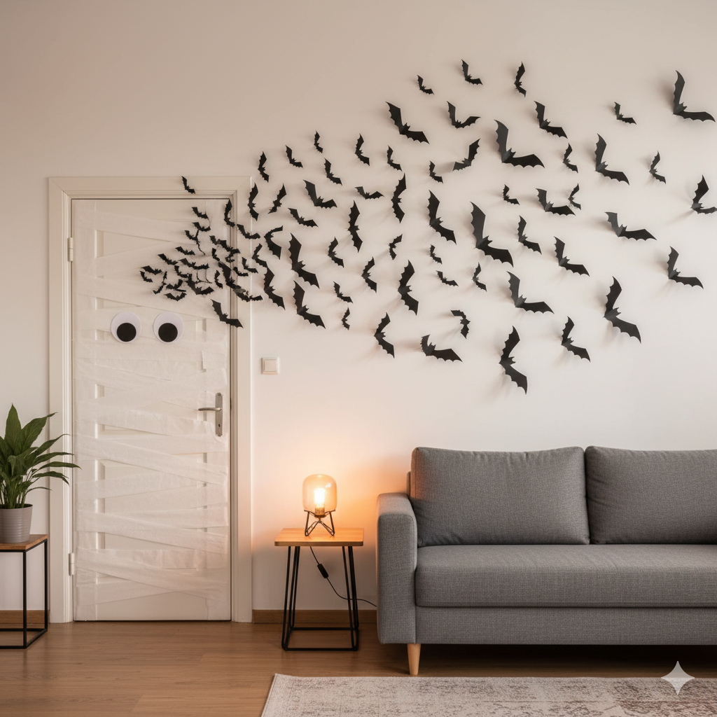 hallowen door and wall art