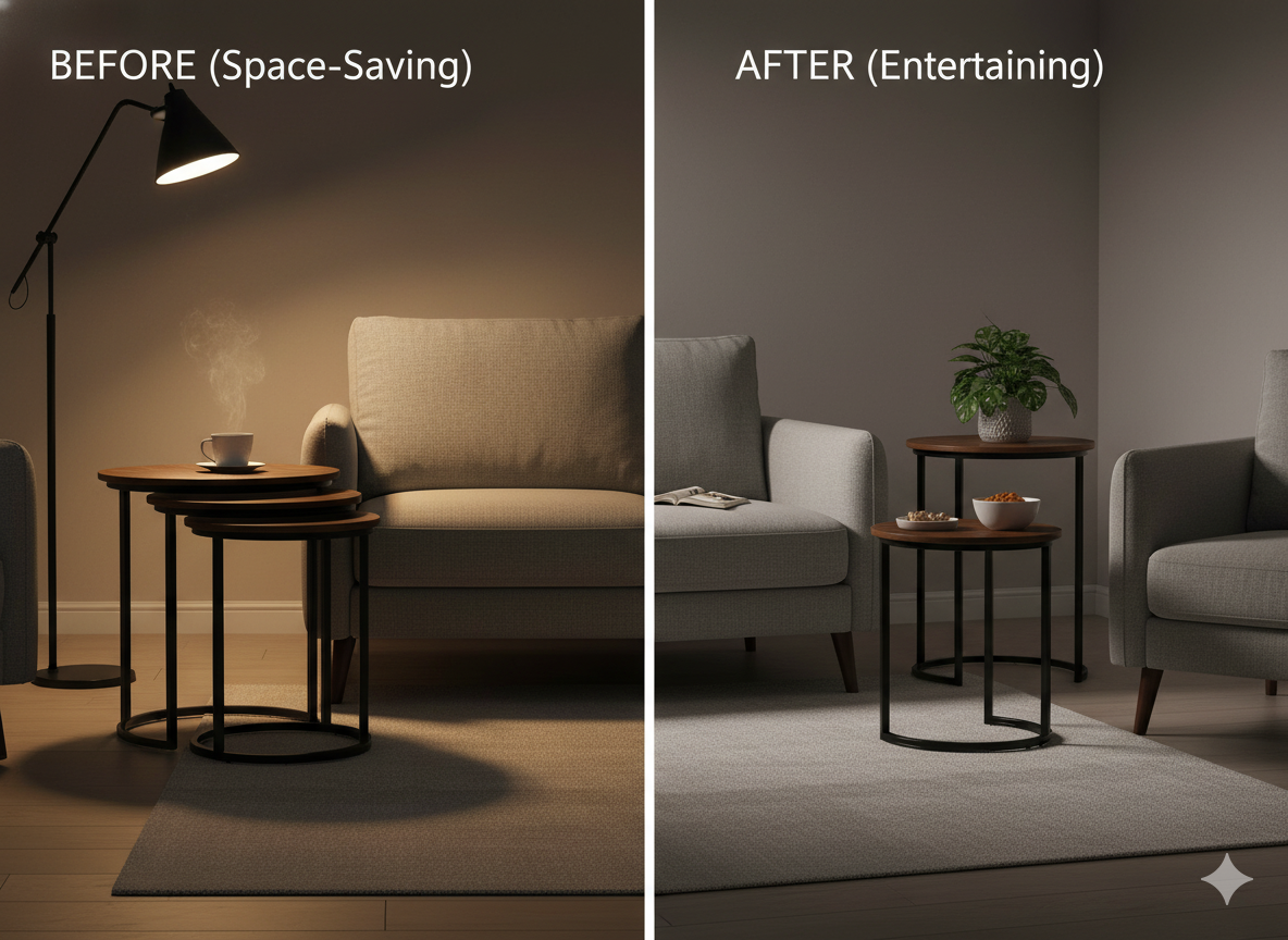 The Now-You-See-Them Tables (Nesting Tables)
