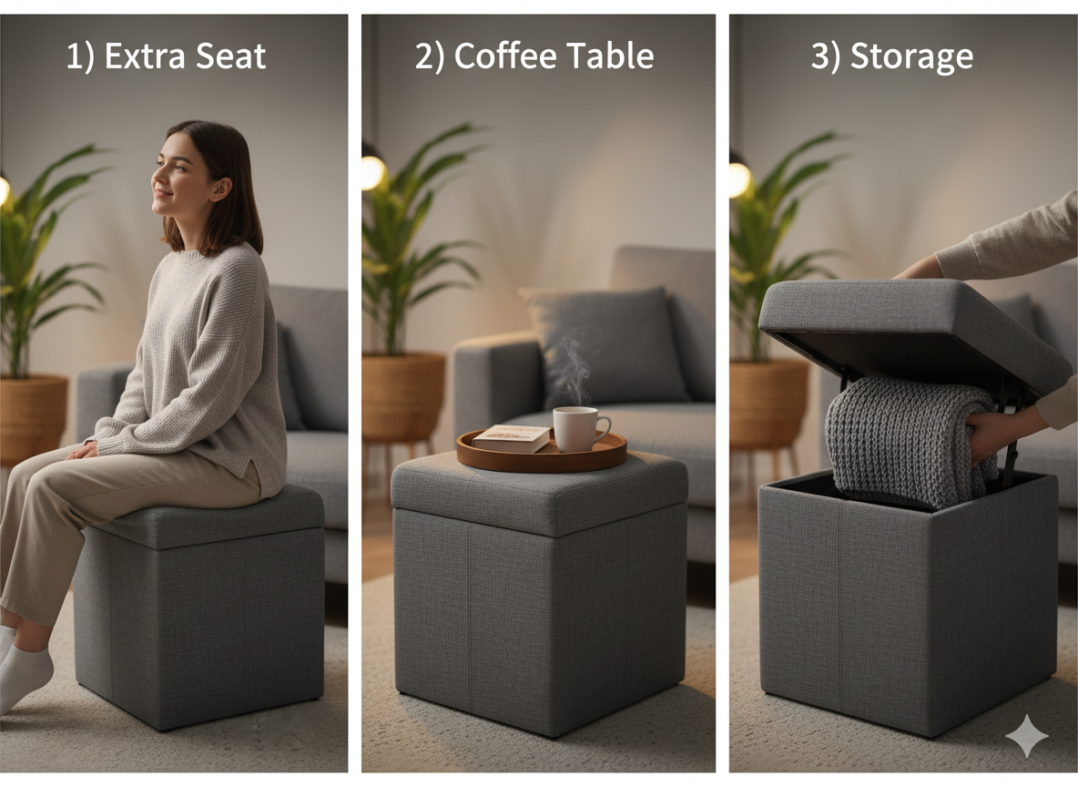 The Living Room Chameleon (Storage Ottoman)