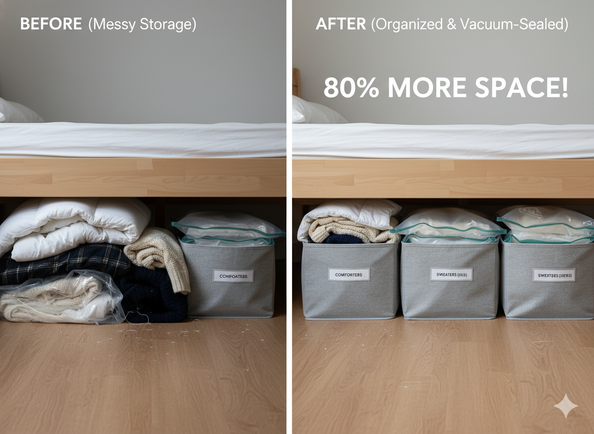 The Hidden Under-Bed Trove (Vacuum-Seal Bags)