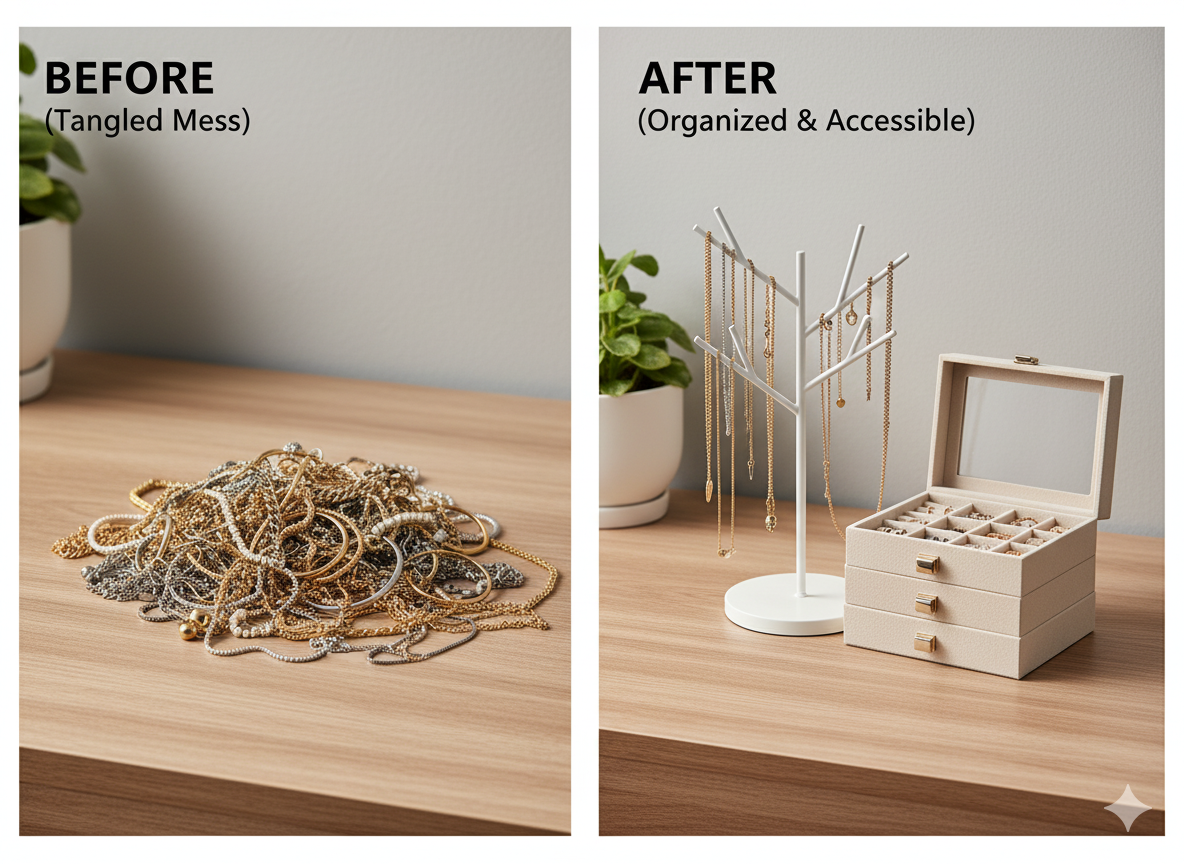 The Aesthetic Jewelry Organizer (Stackers / Umbra Trigem)
