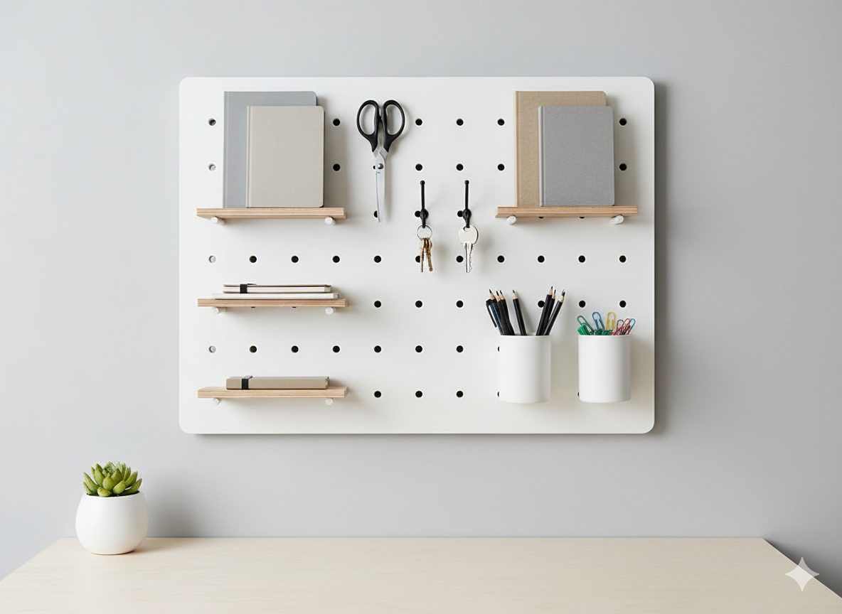 The Infinitely Customizable Wall Grid (IKEA SKÅDIS Pegboard)