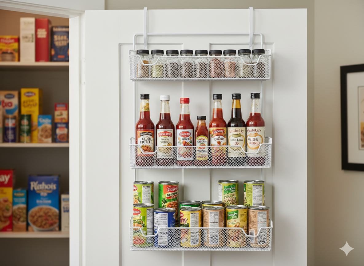 The Instant Pantry Expansion (Delamu Over-the-Door Organizer)