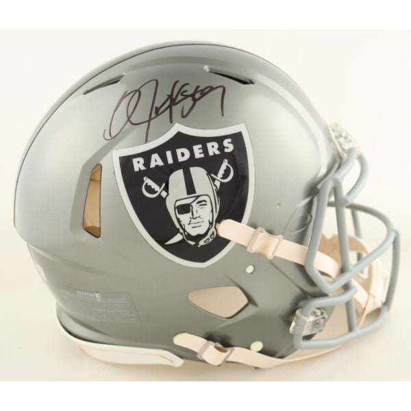 Bo Jackson Signed Raiders Full-Size Authentic On-Field Speed Helmet (Beckett)