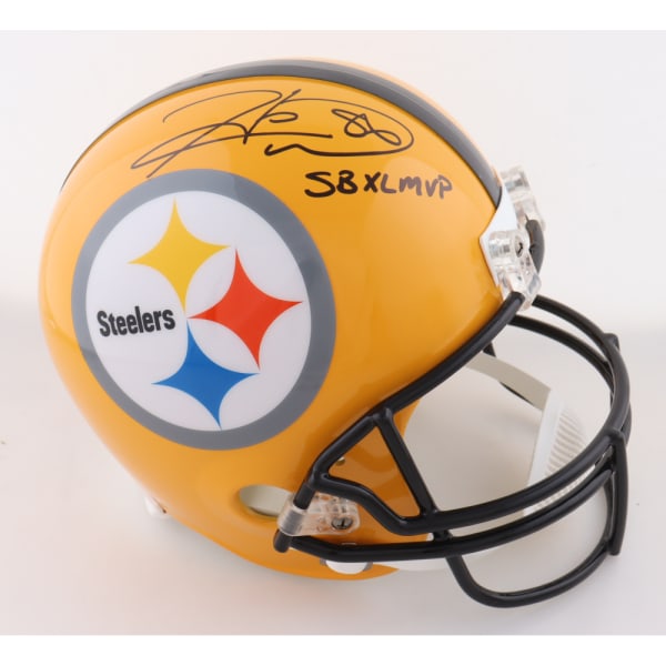 Hines Ward Signed Steelers Full-Size Helmet Inscribed "SB XL MVP" (JSA)