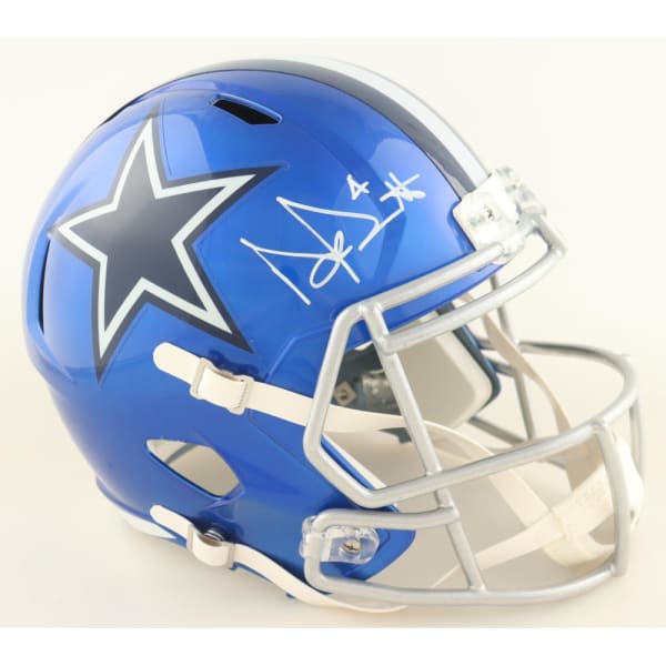Dak Prescott Signed Full-Size Flash Alternate Speed Helmet (Beckett)