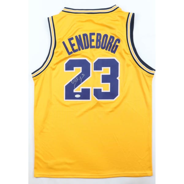 Yaxel Lendeborg Signed Wolverines Jordan Authentic Jersey (JSA)