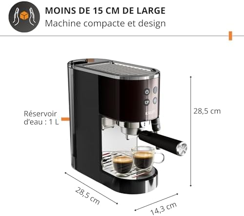 Vue 2 de Krups Virtuoso Machine Expresso