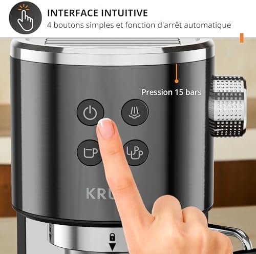 Vue 4 de Krups Virtuoso Machine Expresso