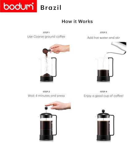 Vue 6 de Bodum French Press Brazil
