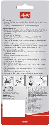 Vue 2 de Melitta Filtre Cafe