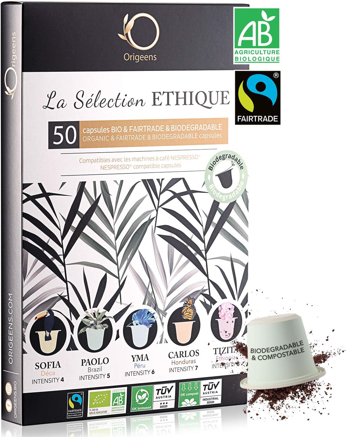 Origeens Coffret Capsules Nespresso