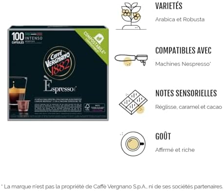 Vue 3 de Caffe Vergnano Espresso Capsules