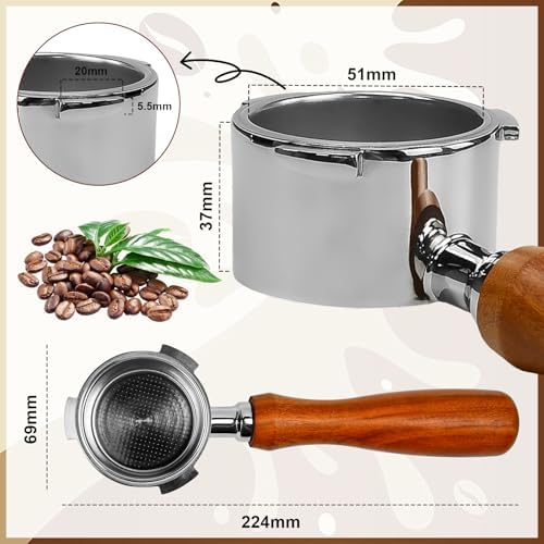 Vue 2 de Wefhef Espresso Bottomless Portefiltre