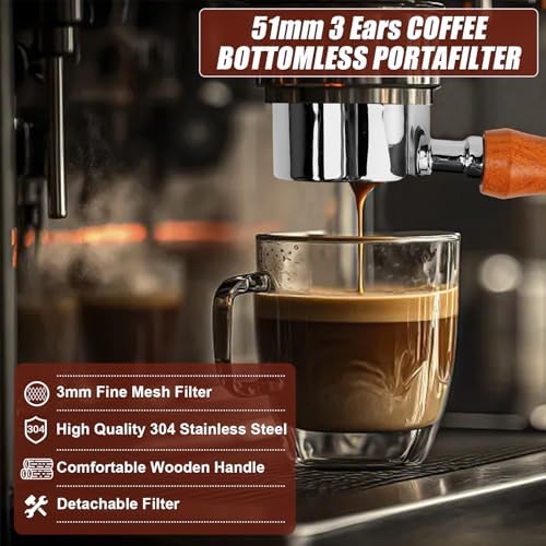 Vue 7 de Wefhef Espresso Bottomless Portefiltre