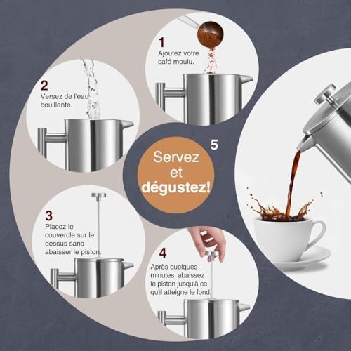 Vue 4 de Vonshef Cafetiere Piston