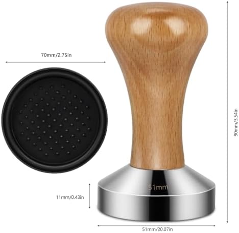 Vue 3 de Espresso Tamper Hicoosee Mm