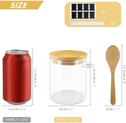 Vue 2 de Bocal En Verre Avec