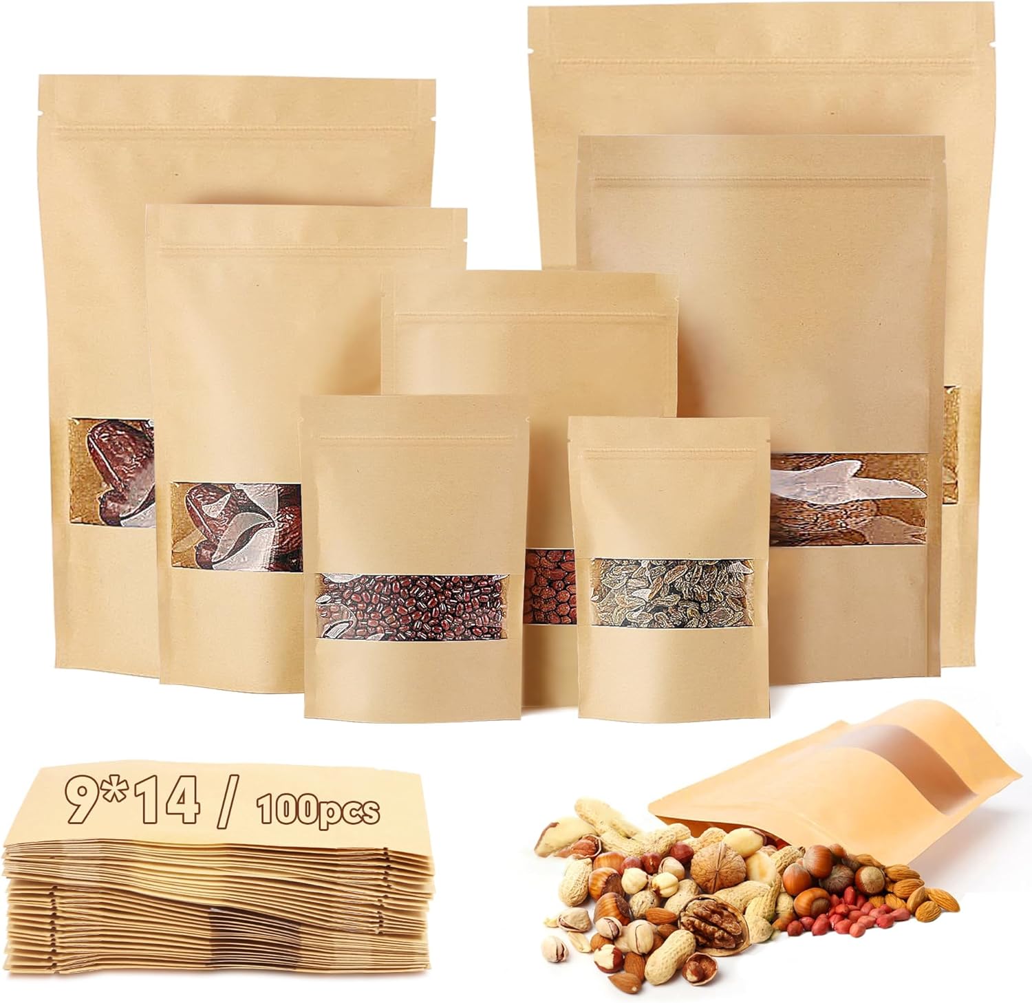 Pieces Sachet Kraft