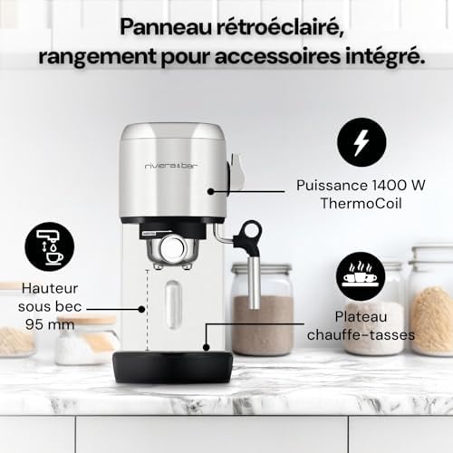 Vue 4 de Machine Expresso Compacte Professionnelle