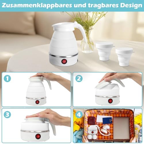 Vue 4 de Bouilloire Pliable Portable Voyage