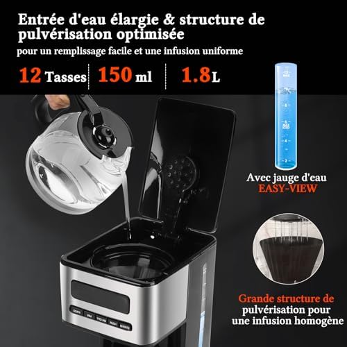 Vue 5 de Cafetière Filtre Programmable Professionnelle