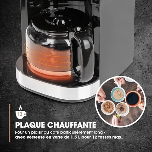 Vue 4 de Cafetière Filtre Broyeur Intégré