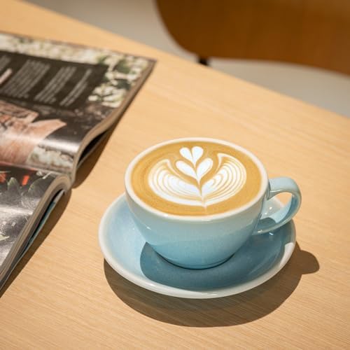 Vue 4 de Tasse Café Latte Soucoupe