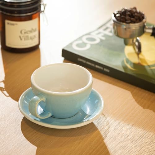 Vue 6 de Tasse Café Latte Soucoupe