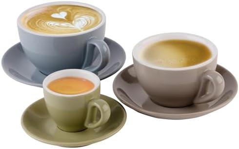 Vue 4 de Tasse Cappuccino Porcelaine Verte