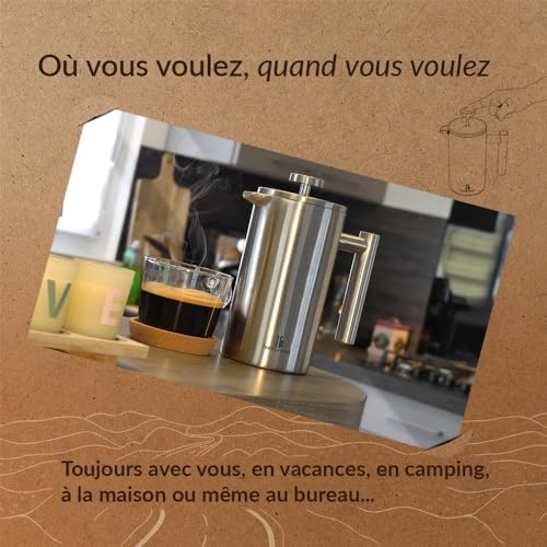 Vue 5 de Cafetière Piston Isotherme Inoxydable