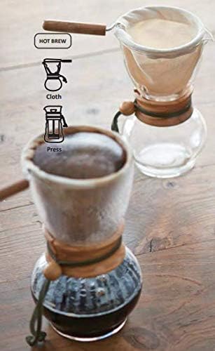 Vue 5 de Cafetière Filtre Tissu Réutilisable