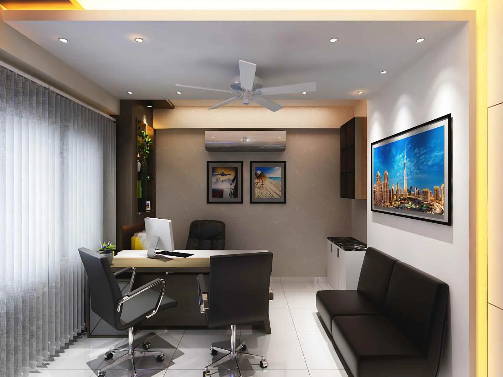 Modern Travel Agency Interior