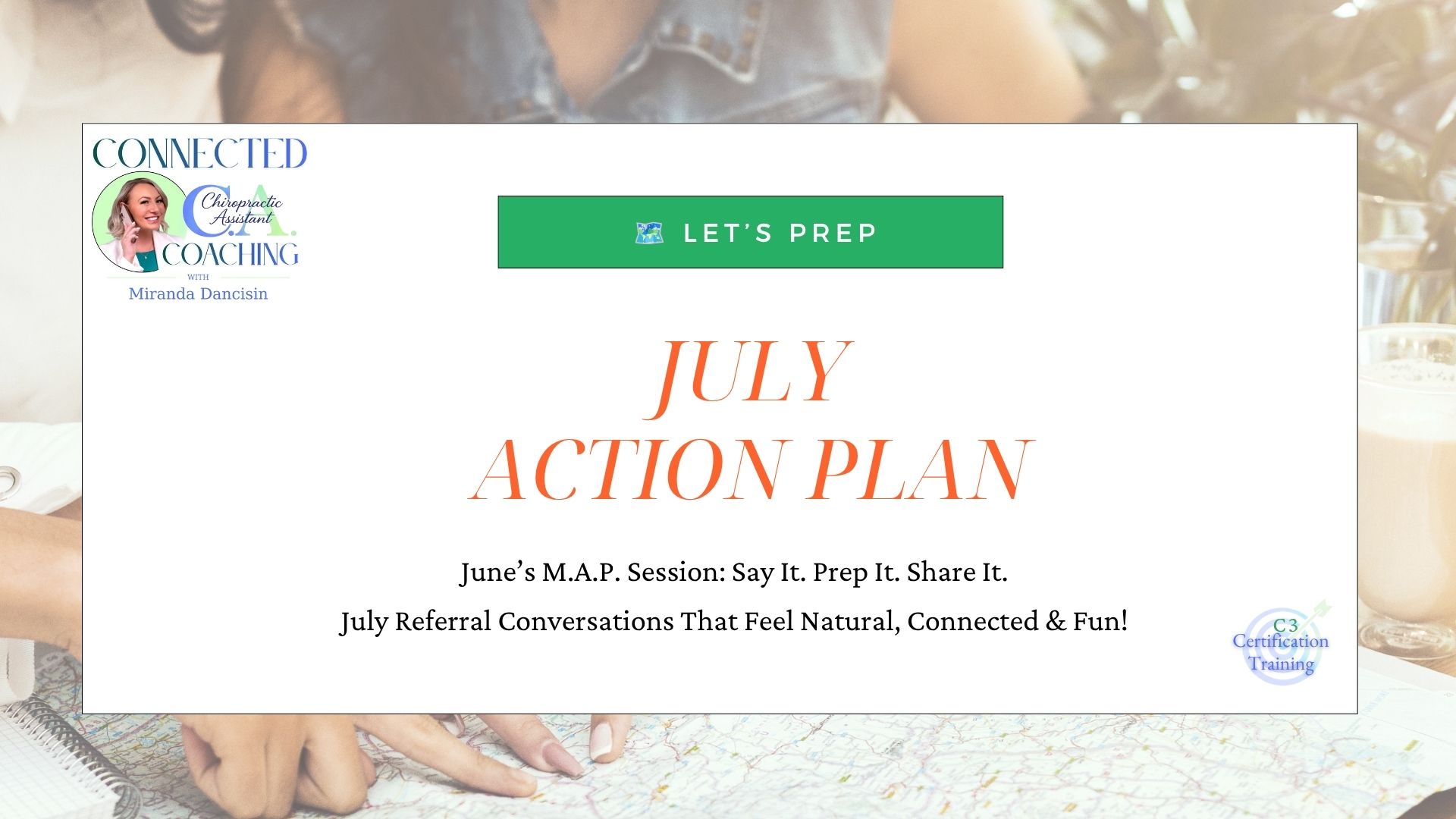 July Monthly Action Plan Video Training for Chiropractic Teams