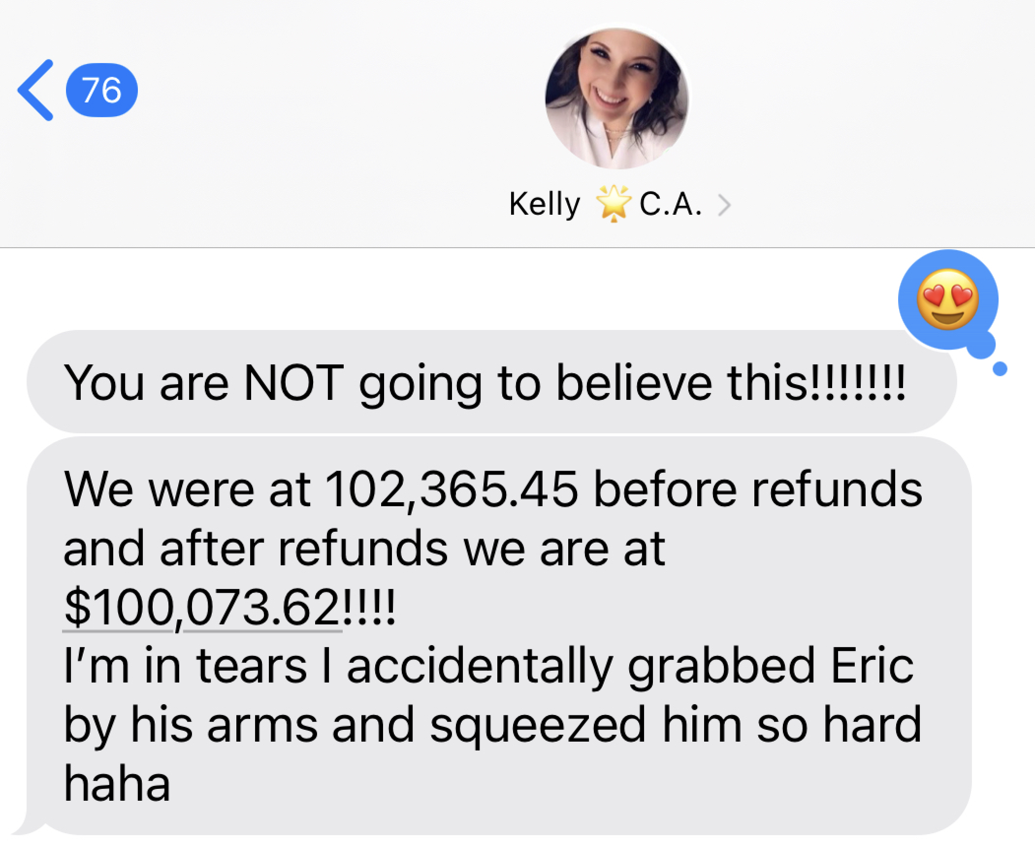 C.A. member win text