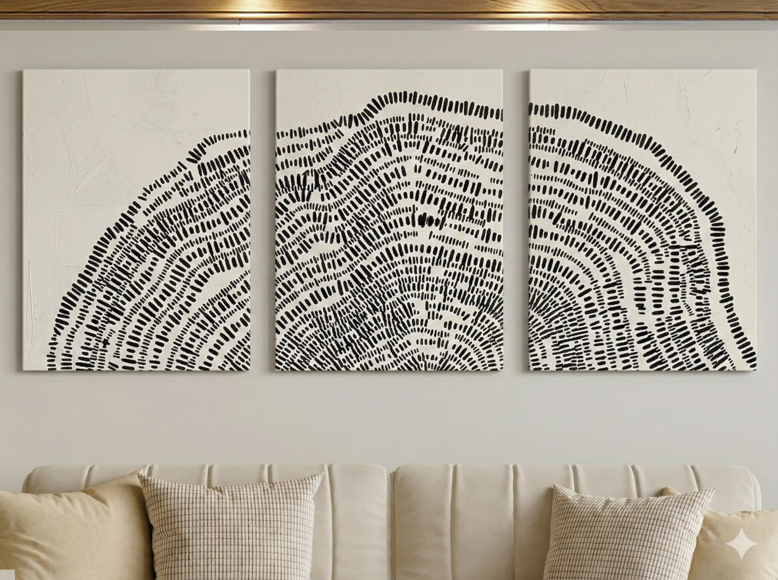 Tableau Triptyque Abstrait 009