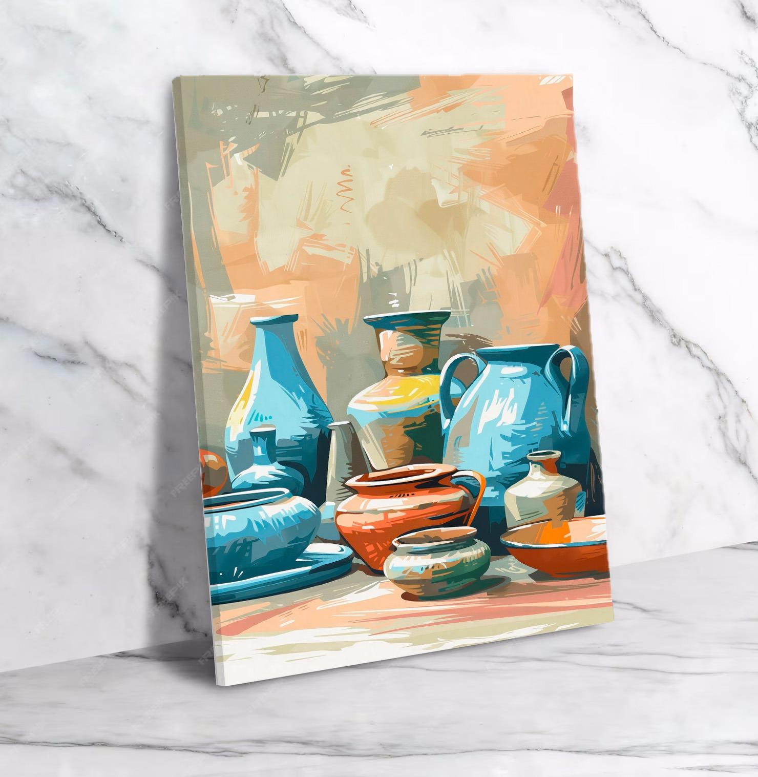 Peinture Horizontale Moderne Moderne Or et Noir N°1