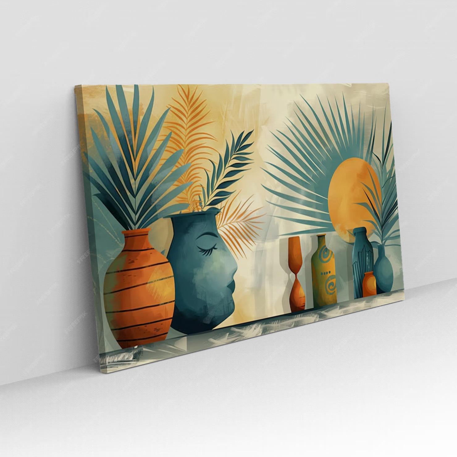 Cadre Mural Horizontal Luxe pour Salon N°10