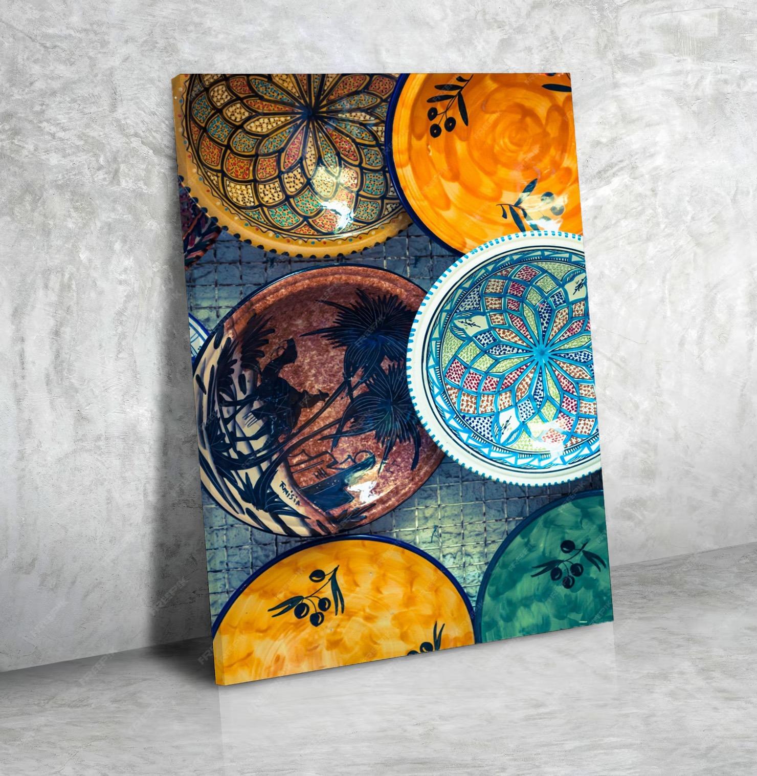 Cadre Mural Horizontal Contemporain Couleurs Vives N°15