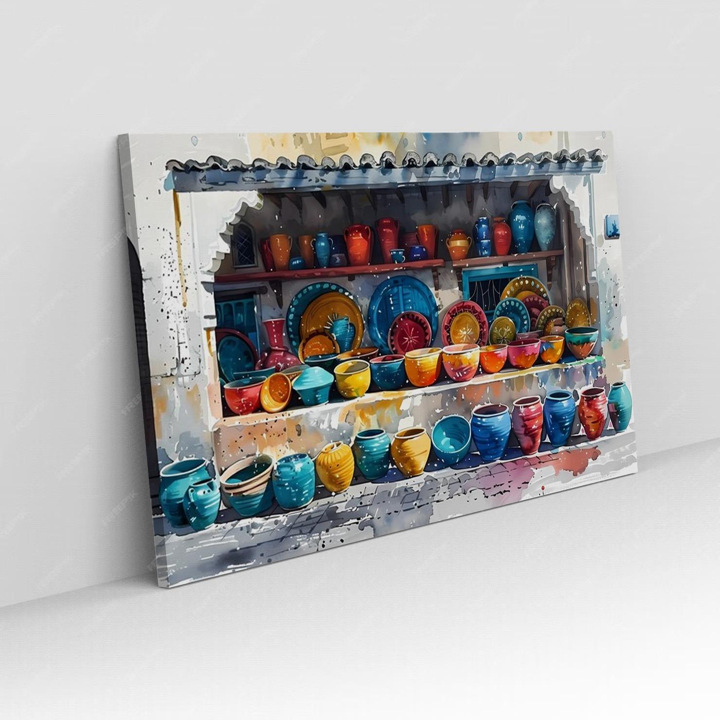 Peinture Horizontale Moderne Moderne Floral N°18